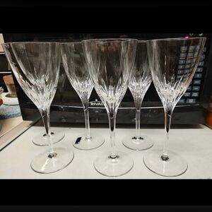 Set of 6 Marquis Waterford Crystal Glasses note below
